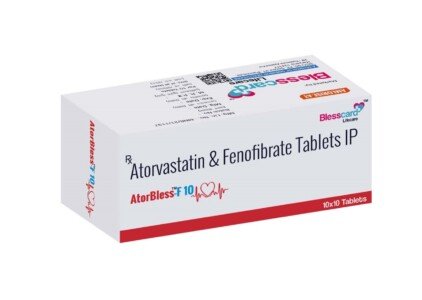 Atorvastatin 10 Mg Fenofibrate 160mg Tablets ATORBLESS-F 10 Blesscard Lifecare