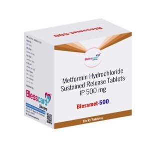 Metformin 500 Mg Tablets BLESSMET-500 Blesscard Lifecare