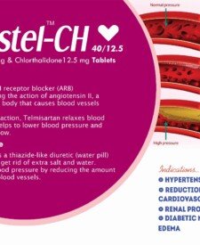 Telmisartan 40 mg & Chlorthalidone 12.5 mg Cardiac Diabetic PCD Pharma Franchise Blesscard Lifecare
