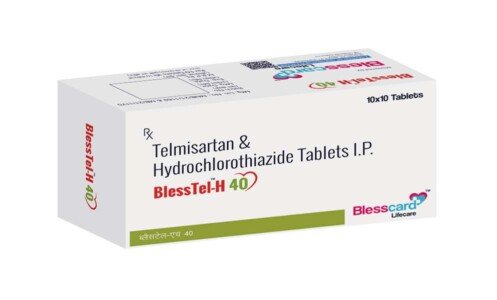 Telmisartan 40 mg & Hydrochlorothiazide 12.5mg Tablets BLESSTEL-H-40 Blesscard Lifecare