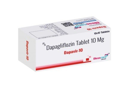 Dapagliflozin 10mg tablets DAPAVIR-10 Blesscard Lifecare