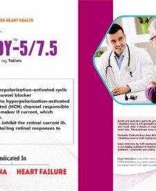 Ivabradine 5 / 7.5 mg Cardiac Diabetic PCD Pharma Franchise Blesscard Lifecare