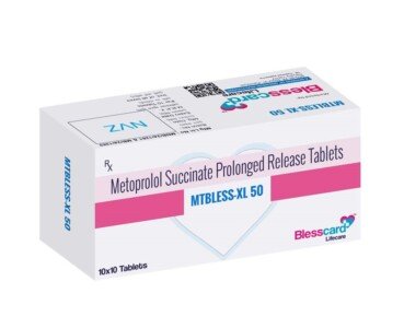 Metoprolol Succinate 50mg Tablets MTBLESS-XL 50 Blesscard Lifecare