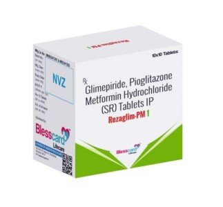 Telmisartan 40 mg & Hydrochlorothiazide 12.5mg Tablets REZAGLIM-PM1 Blesscard Lifecare