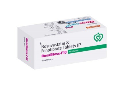 Rosuvastatin 10 mg Fenofibrate 160mg Tablets ROSABLESS-F10 Blesscard Lifecare