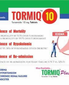 Torsemide 10 mg Cardiac Diabetic PCD Pharma Franchise Blesscard Lifecare Blesscard