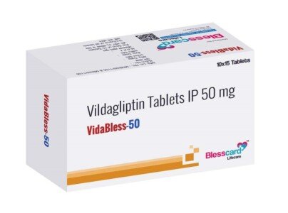 Vildagliptin 50 mg tablets VIDABLESS-50 Blesscard Lifecare